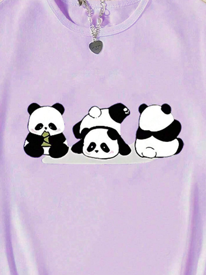🐼 Camiseta Infantil – Pandas Veraniego