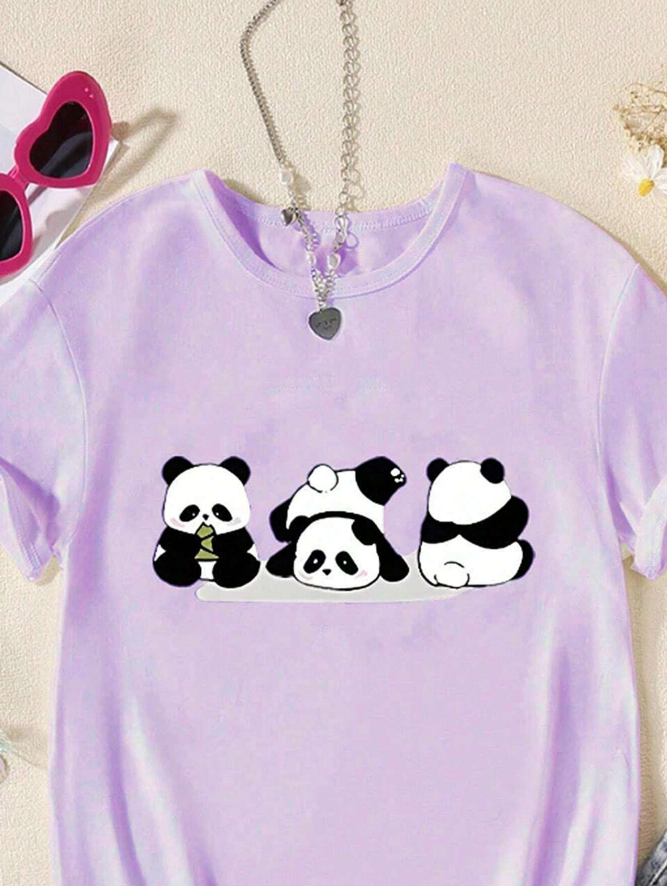 🐼 Camiseta Infantil – Pandas Veraniego