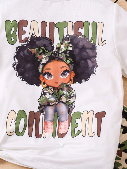 🧢 Set Casual Infantil – Camiseta + Shorts Camuflaje