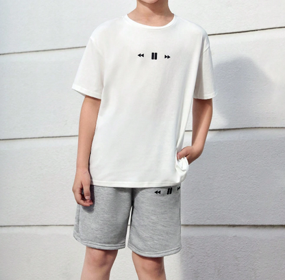 🎮 Set Infantil – Camiseta + Shorts Gráfico