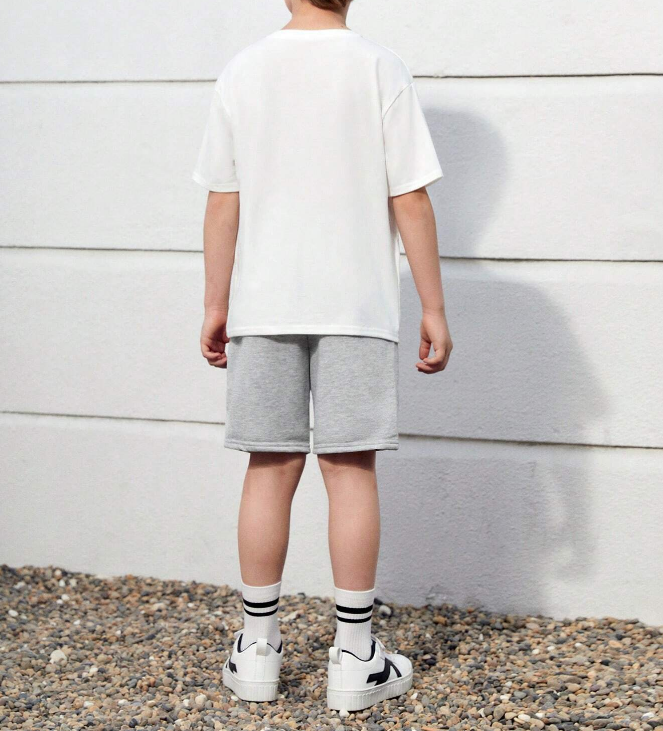 🎮 Set Infantil – Camiseta + Shorts Gráfico