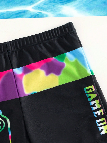 🎮 Shorts de Natación Infantil – Game On