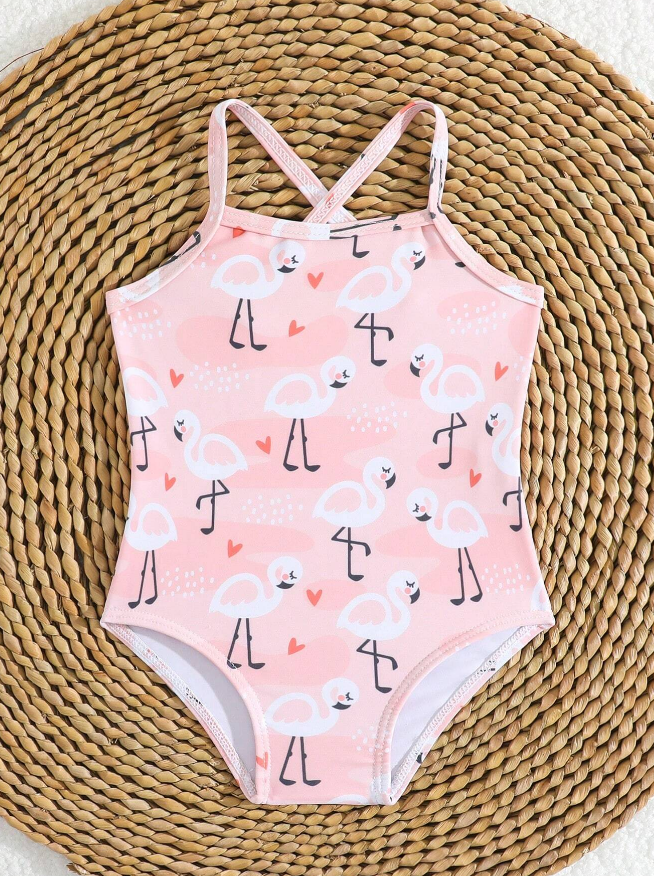 🦩 Traje de Baño Bebé “Flamingo Love”