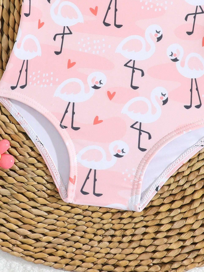 🦩 Traje de Baño Bebé “Flamingo Love”