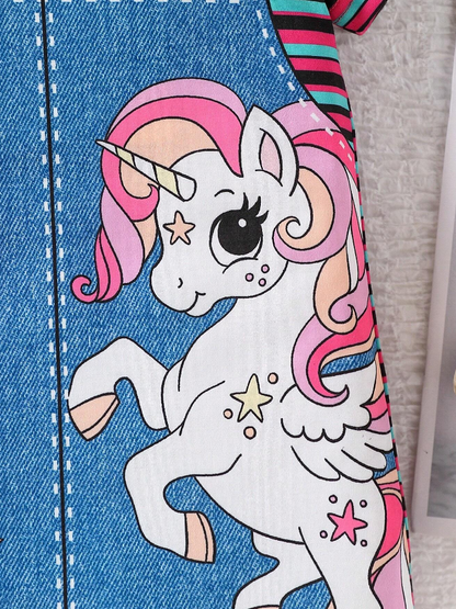 🦄 Vestido Bebé “Unicorn Denim”
