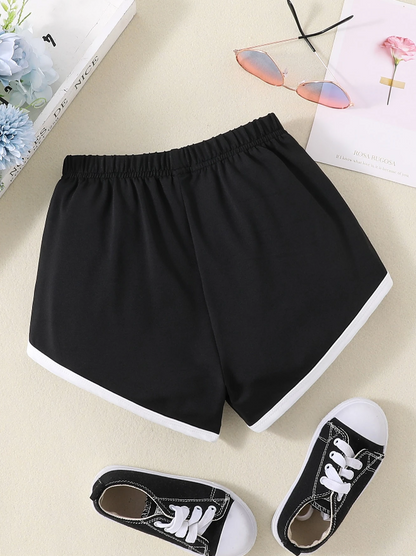🦋 Shorts Deportivos Infantiles – Mariposa + Unión en Contraste