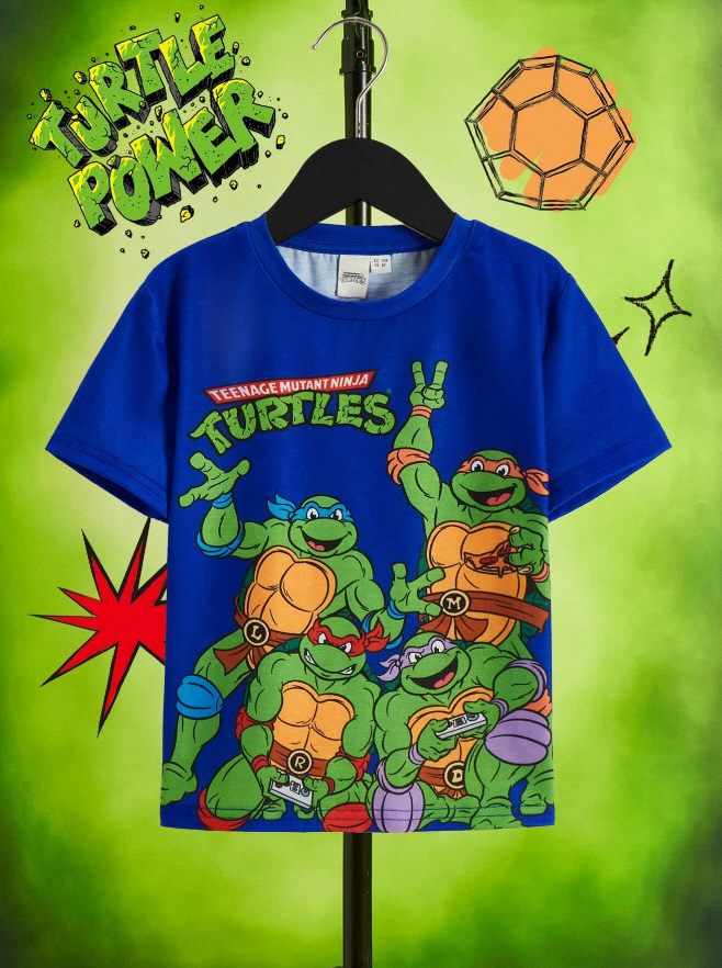 🐢 Camiseta Infantil – Teenage Mutant Ninja Turtle