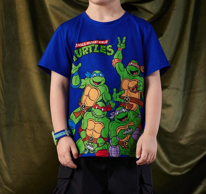 🐢 Camiseta Infantil – Teenage Mutant Ninja Turtle