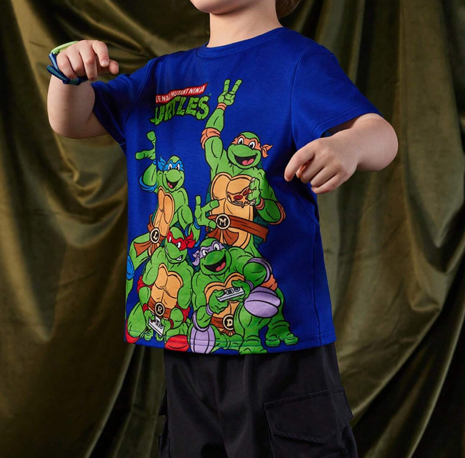 🐢 Camiseta Infantil – Teenage Mutant Ninja Turtle
