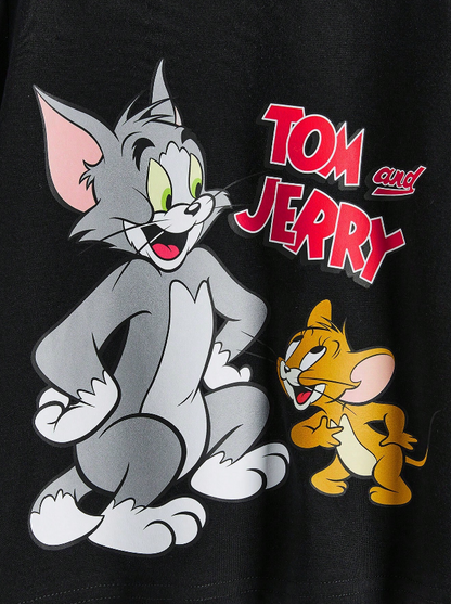 🐭 Camiseta Infantil – Tom and Jerry