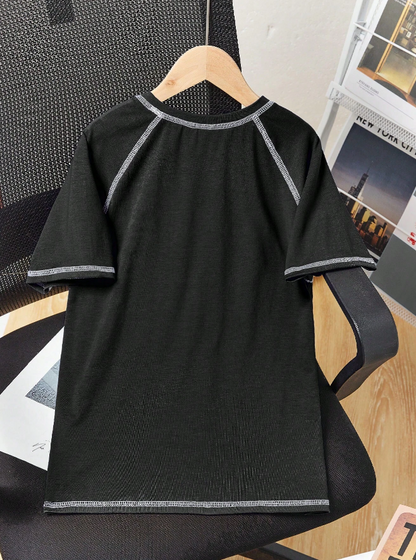 ⭐ Camiseta Deportiva Infantil – Estrella + Mangas Raglán