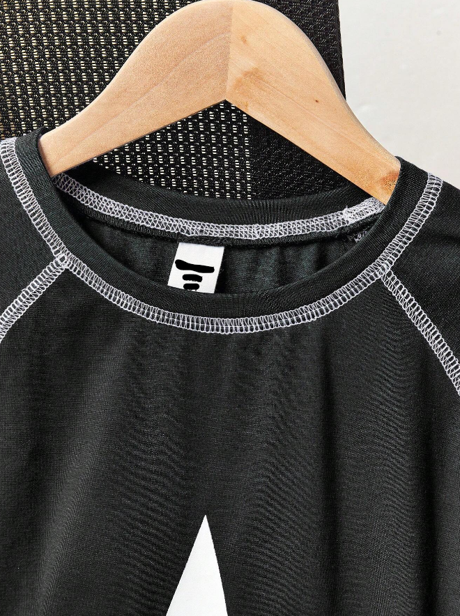 ⭐ Camiseta Deportiva Infantil – Estrella + Mangas Raglán