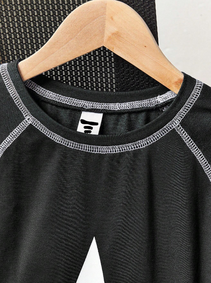 ⭐ Camiseta Deportiva Infantil – Estrella + Mangas Raglán