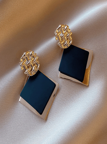 ◼️ Pendientes Geométricos – Elegancia Moderna