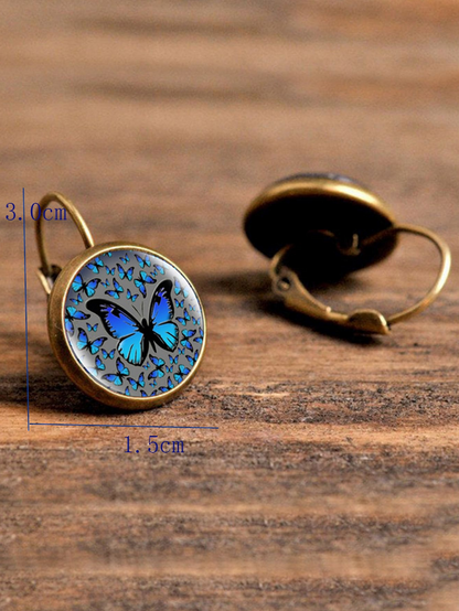 🦋 Pendientes Fantasía – Diseño Mariposa Multicolor