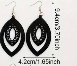 🌿 Pendientes Bohemios – Madera & Diseño Geométrico