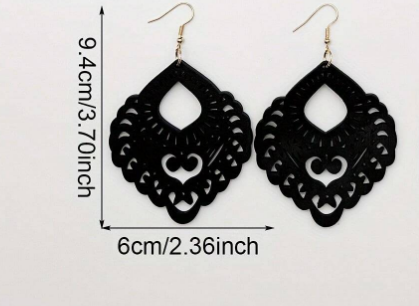 🌿 Pendientes Bohemios – Madera & Diseño Geométrico