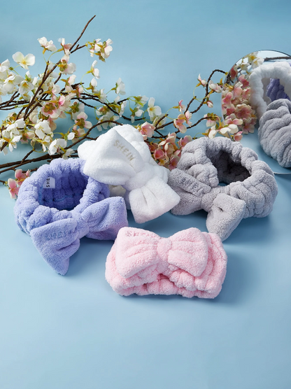 🎀 Diadema Spa – Banda Suave con Lazo & Estilo Pastel