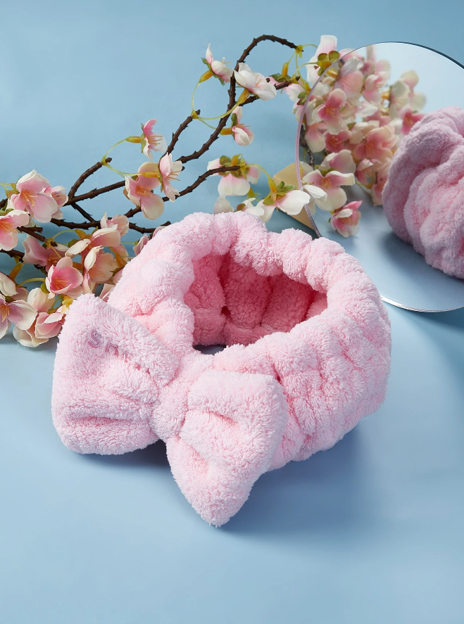 🎀 Diadema Spa – Banda Suave con Lazo & Estilo Pastel