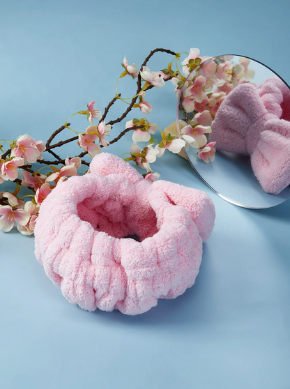 🎀 Diadema Spa – Banda Suave con Lazo & Estilo Pastel