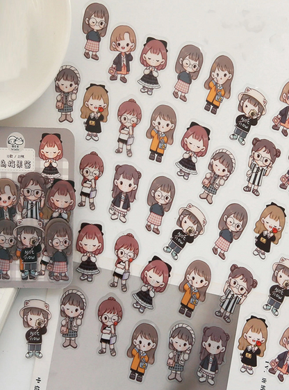 🎎 Stickers Personajes Animados – Pack de 10 Unidades & Estilo Ilustrado