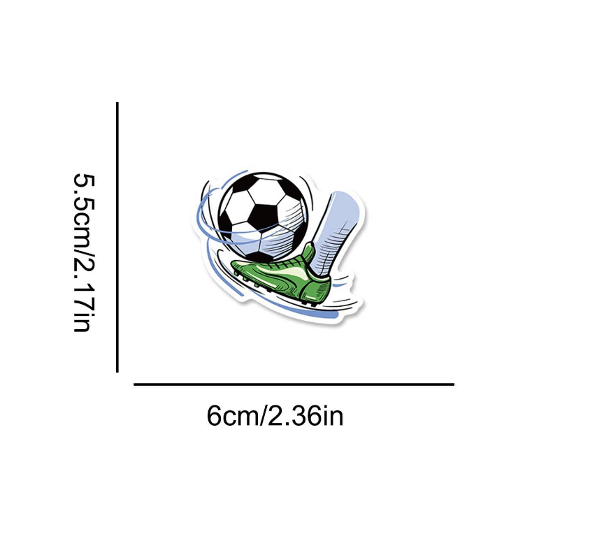 ⚽ Stickers Fútbol – Pack de 10 Unidades & Estilo Deportivo