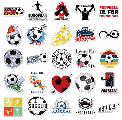 ⚽ Stickers Fútbol – Pack de 10 Unidades & Estilo Deportivo