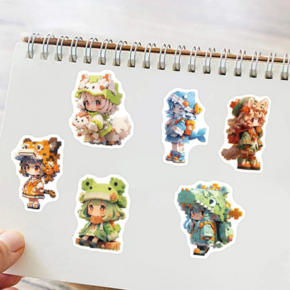 🧝‍♂️ Stickers Exploradores Fantasía – Pack de 10 Unidades & Estilo Aventurero