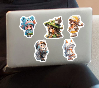 🧝‍♂️ Stickers Exploradores Fantasía – Pack de 10 Unidades & Estilo Aventurero