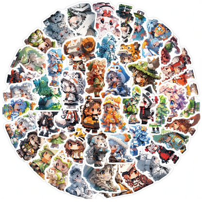 🧝‍♂️ Stickers Exploradores Fantasía – Pack de 10 Unidades & Estilo Aventurero
