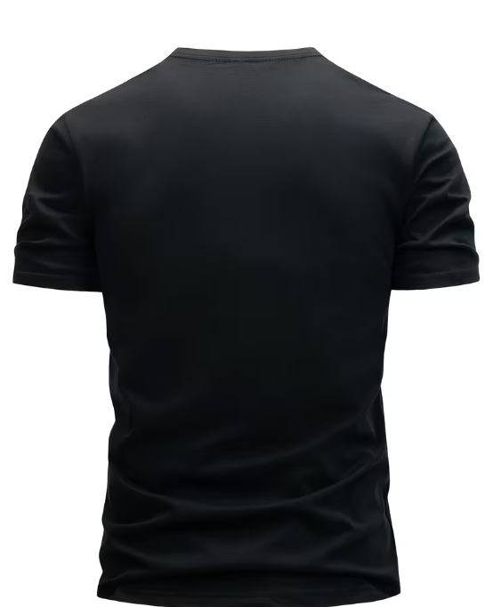 Polera Deportiva Hombre Cuello Redondo con Estampado Paris