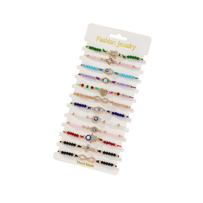 Pulseras de Cuentas con Detalles de Ojo Turco ✨