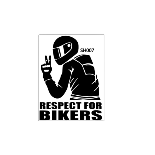 Adhesivo Decorativo "Respect for Bikers"