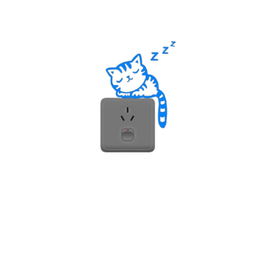 Adhesivo Decorativo "Gatito Dormilón para Interruptores"