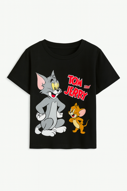 🐭 Camiseta Infantil – Tom and Jerry