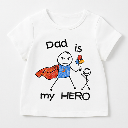 ⚡ Camiseta Bebé “Dad Is My Hero”