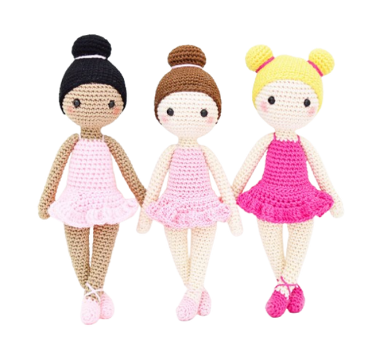 🩰 Muñeca Bailarina – Amigurumi Hecho a Mano