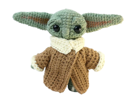 🌌 Amigurumi Baby Yoda (Grogu) – Hecho a Mano