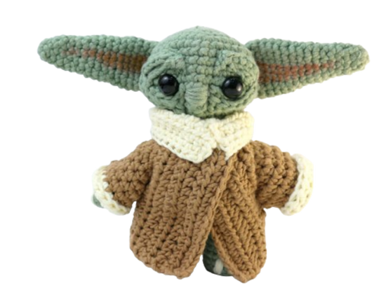 🌌 Amigurumi Baby Yoda (Grogu) – Hecho a Mano