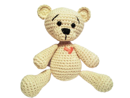 🧸 Osito con Corazón – Amigurumi Hecho a Mano