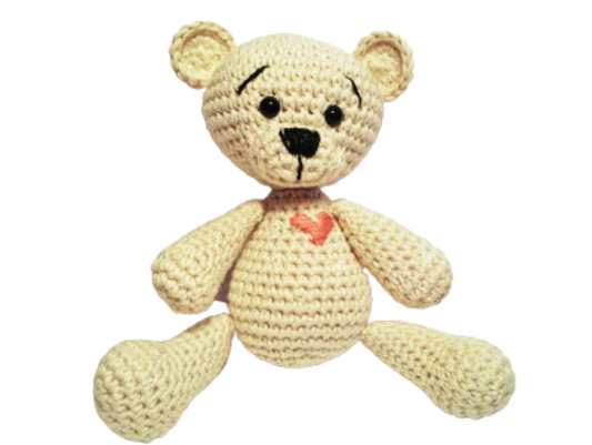 🧸 Osito con Corazón – Amigurumi Hecho a Mano