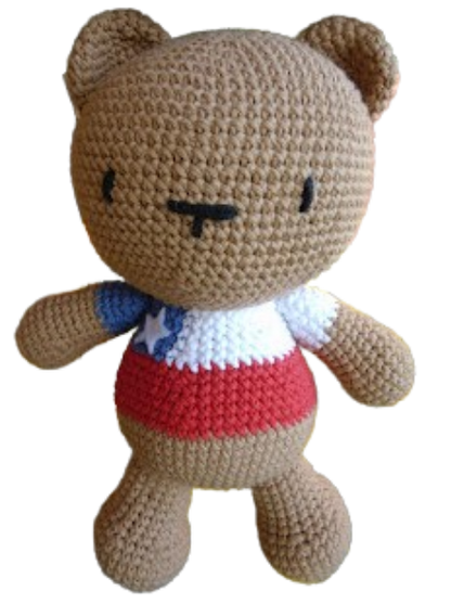 🇨🇱🧸 Osito Chileno – Amigurumi Hecho a Mano