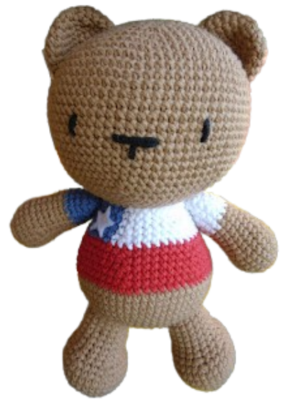 🇨🇱🧸 Osito Chileno – Amigurumi Hecho a Mano