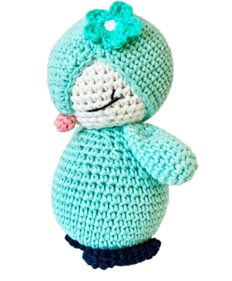 🐧 Pingüino con Lazo – Amigurumi Hecho a Mano