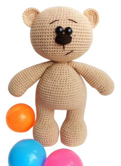 🧸 Osito Beige Clásico – Amigurumi Hecho a Mano