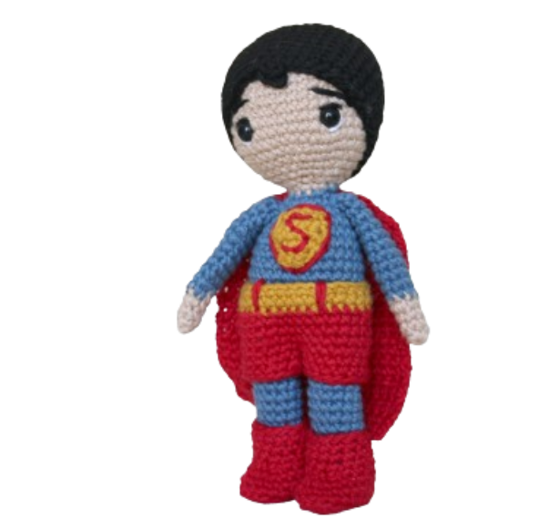 🦸‍♂️ Amigurumi Superman – Hecho a Mano
