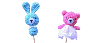 🐰🐻 Recuerdos de Bautizo – Amigurumi Hecho a Mano