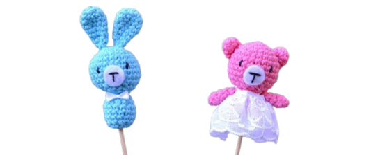 🐰🐻 Recuerdos de Bautizo – Amigurumi Hecho a Mano