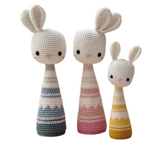 🐰 Conejito Decorativo Estilo Escandinavo – Amigurumi Hecho a Mano