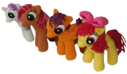 🐴 Ponis Cutie Mark Crusaders – Amigurumi Hecho a Mano